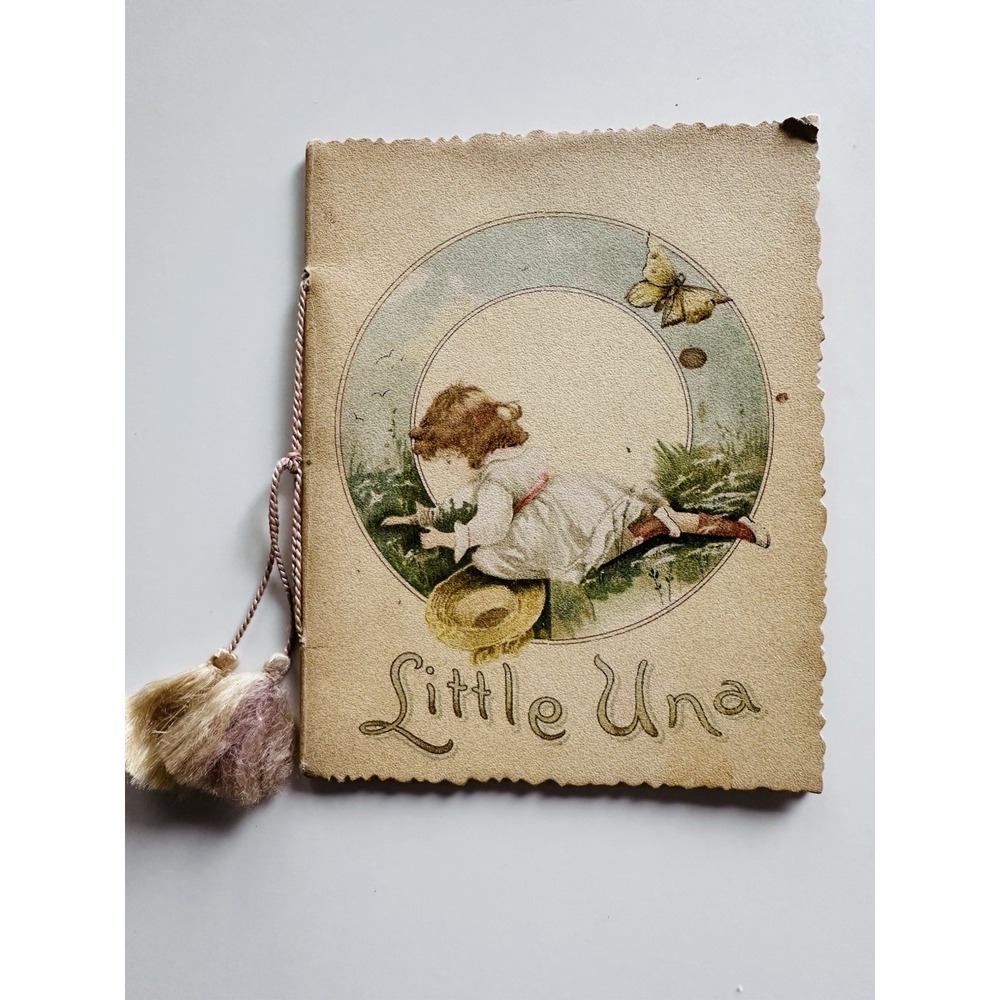 LITTLE UNA Illustrated Poem Book Isa J.Postgate 1890 Art Lithographic Publishing